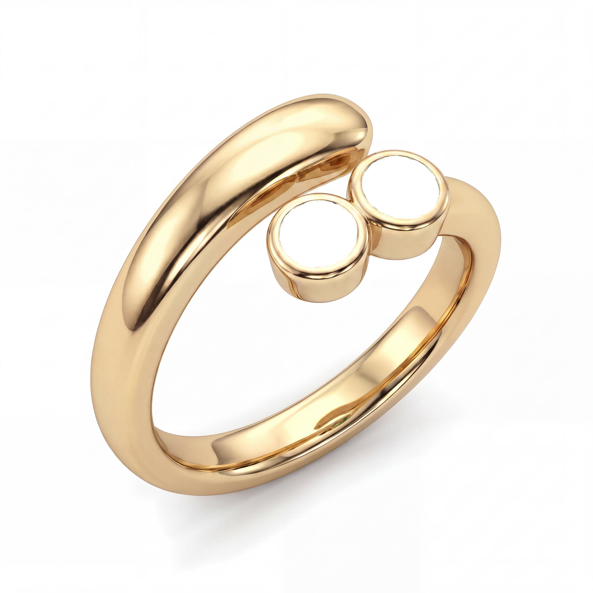 Anillo ajustable de piedra natal "Lyra"