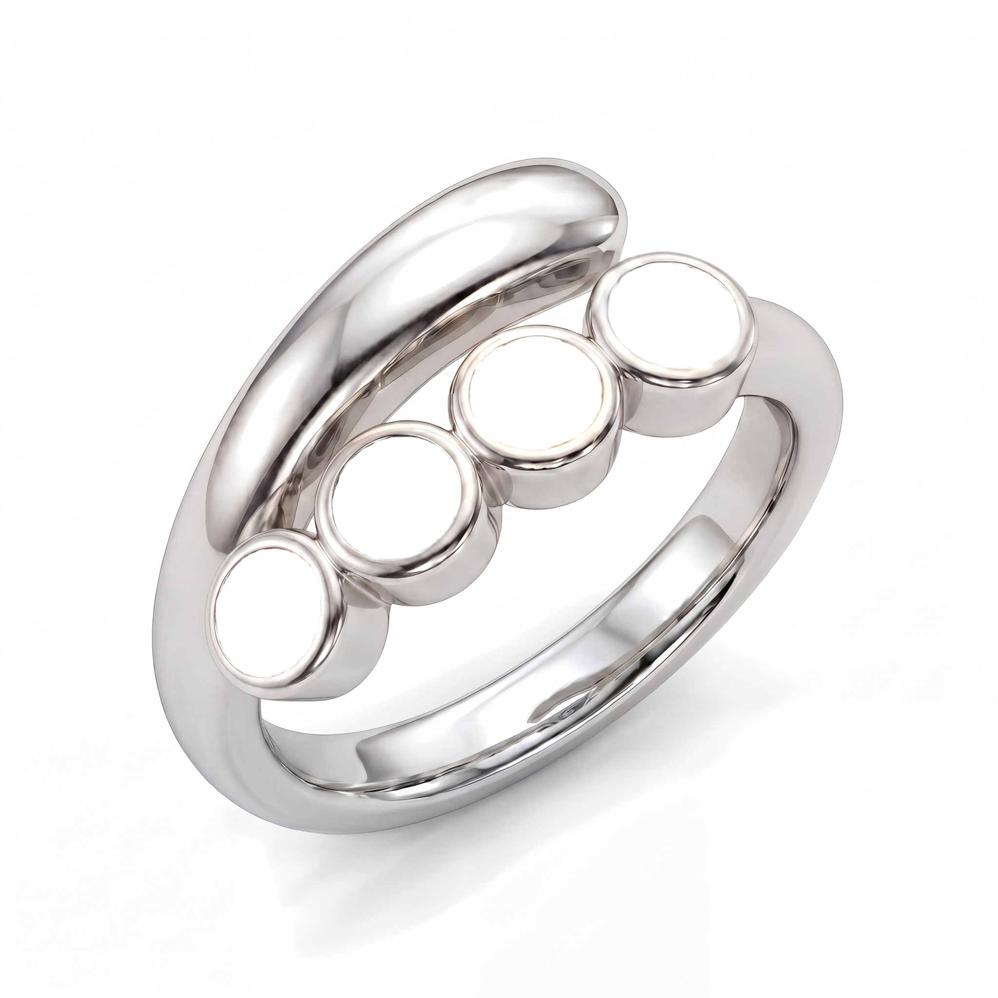 Anillo ajustable de piedra natal "Lyra"