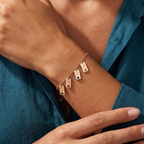 Pulsera Inicial de Piedra Natal "Nova"